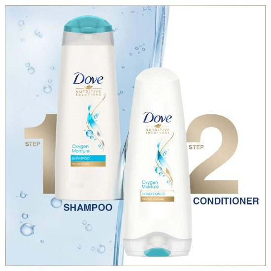 Dove Oxygen Moisture Shampoo - 95% More Volume for Flat Hair