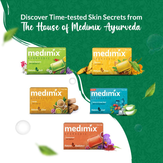 Medimix Ayurvedic Classic 18 Herbs Bathing Soap 125g - Natural Oils for Healthy Skin