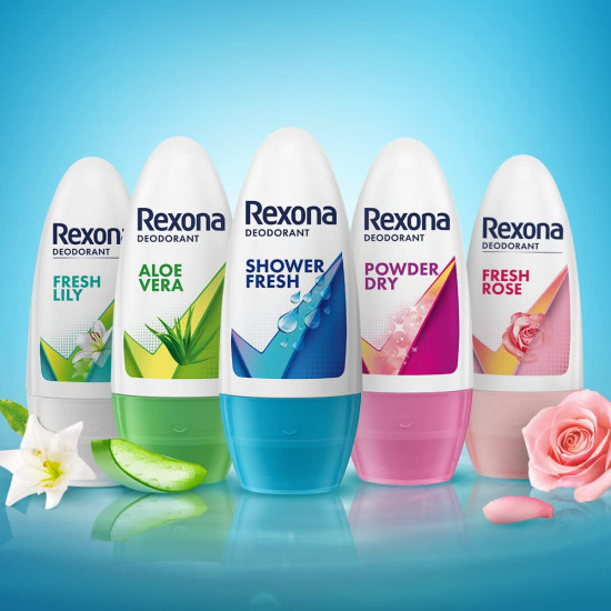 Rexona Shower Fresh Underarm Roll On Deodorant - 48-Hour Protection