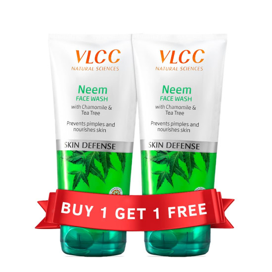 VLCC Neem Face Wash - Fights Acne & Soothes Skin - 300ml
