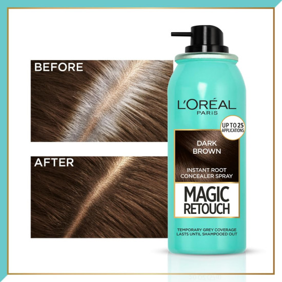 L'Oreal Paris Instant Root Concealer Spray - Magic Retouch for Grey Roots