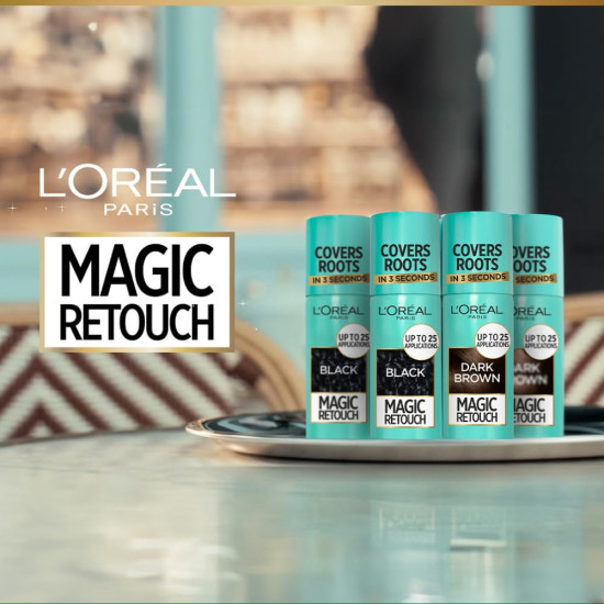 L'Oreal Paris Instant Root Concealer Spray - Magic Retouch for Grey Roots