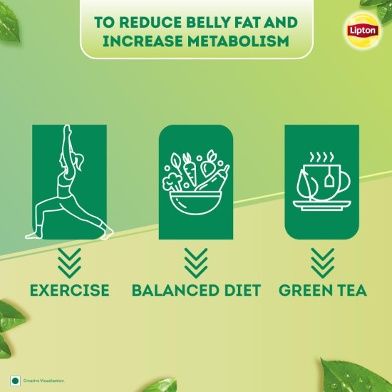 Lipton Clear & Light Green Tea Bags - 100 Pcs, 130 Grams