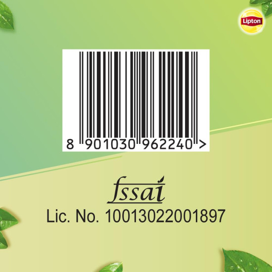 Lipton Clear & Light Green Tea Bags - 100 Pcs, 130 Grams