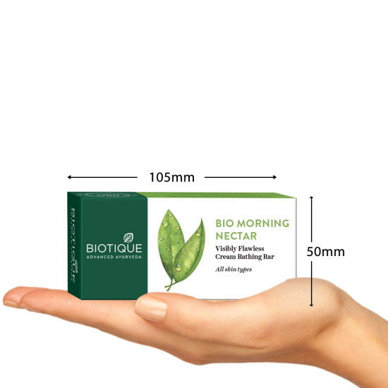Biotique Morning Nectar Moisturizing Cream Bathing Bar - Organically Pure & Dermatologist Tested