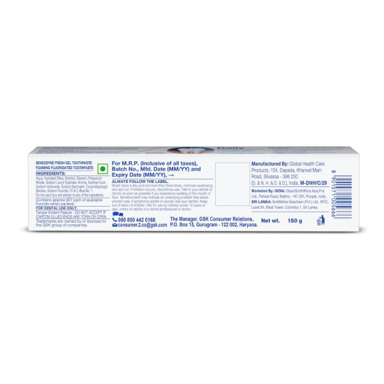 Sensodyne Toothpaste Fresh Gel - Daily Sensitivity Protection