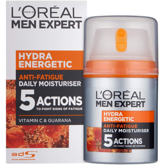 L'Oreal Paris Men's Expert Hydra Energetic Anti-Fatigue Moisturiser Gel - 24H Hydration