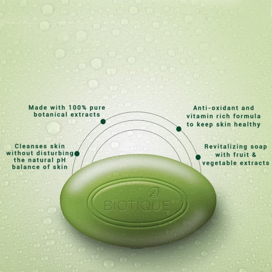 Biotique Basil & Parsley Revitalizing Bathing Bar - Ayurvedic & Organically Pure