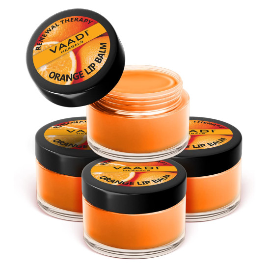 Vaadi Herbals Lip Balm, Orange and Shea Butter - Nourishing Lip Care