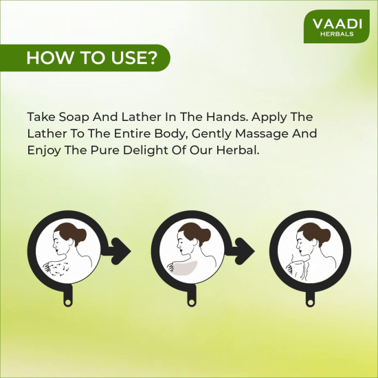 Vaadi Herbals Enchanting Rose Soap with Mulberry Extract - Natural Skin Care