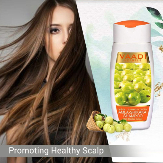 Vaadi Herbals Amla Shikakai Shampoo - Hairfall and Damage Control
