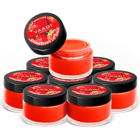 Vaadi Herbals Lip Balm - Strawberry and Honey - Natural Lip Care