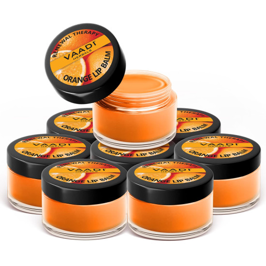 Vaadi Herbals Lip Balm - Orange & Shea Butter | Moisturizing Lip Care