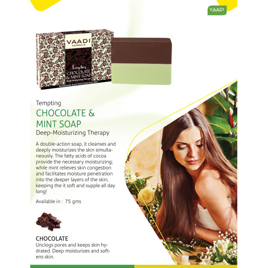 Vaadi Herbals Chocolate and Mint Soap - Deep Moisturising Therapy