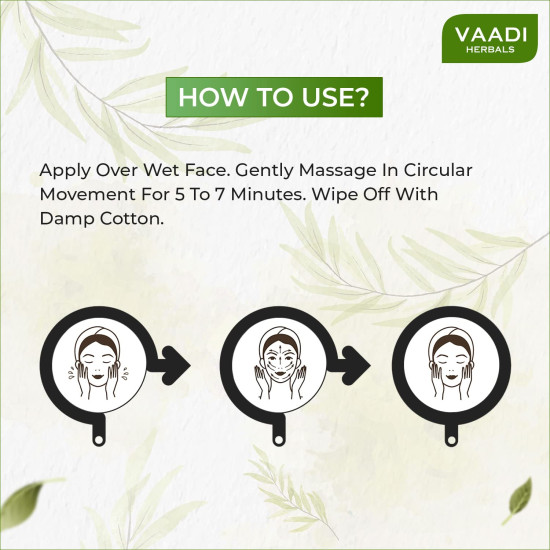 Vaadi Herbals Papaya Fairness Scrub Gel with Honey and Saffron - Glowing Skin Solution