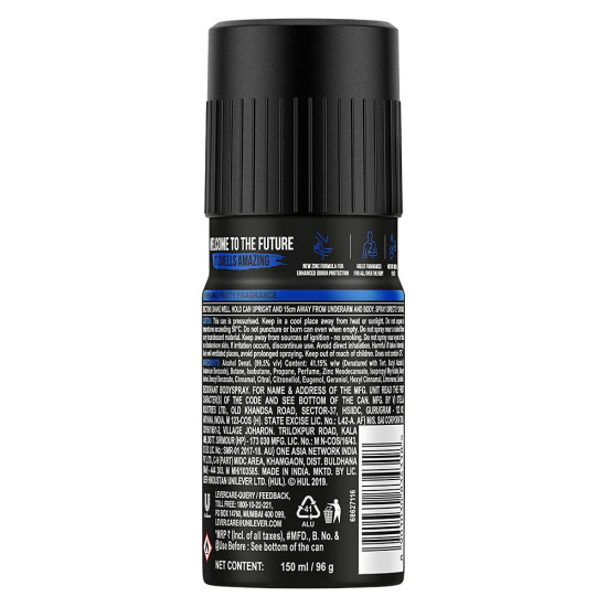 Axe Recharge Midnight Long Lasting Deodorant Bodyspray For Men - Sparkling Fruity Fragrance