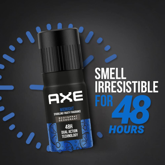 Axe Recharge Midnight Long Lasting Deodorant Bodyspray For Men - Sparkling Fruity Fragrance