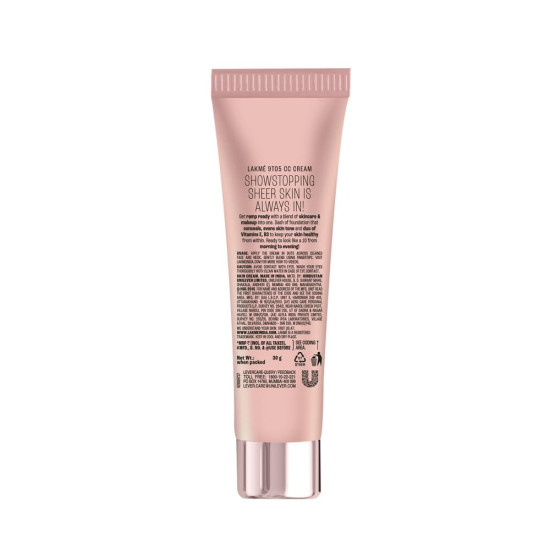 Lakme 9to5 CC Cream with SPF30 PA++ - Lightweight Moisturizer & Foundation