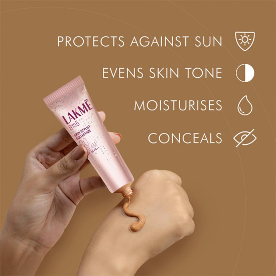 Lakme 9to5 CC Cream with SPF30 PA++ - Lightweight Moisturizer & Foundation