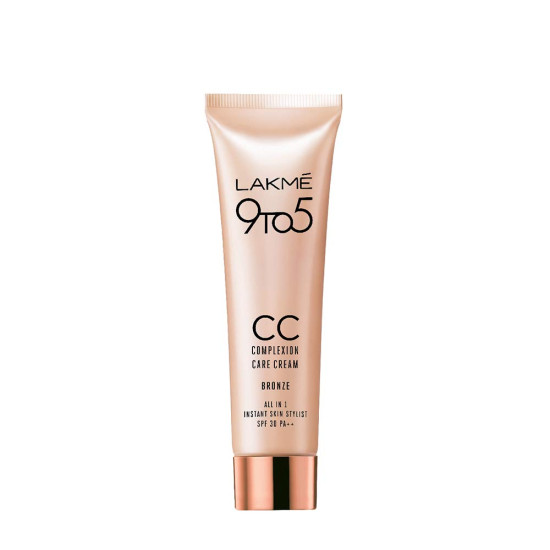 Lakme 9 to 5 Complexion Care Cream, Bronze - Smooth Coverage & UV Protection