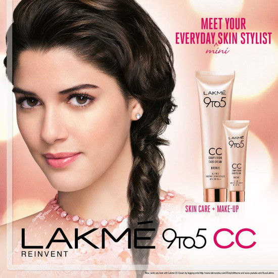 Lakme 9 to 5 Complexion Care Cream, Bronze - Smooth Coverage & UV Protection