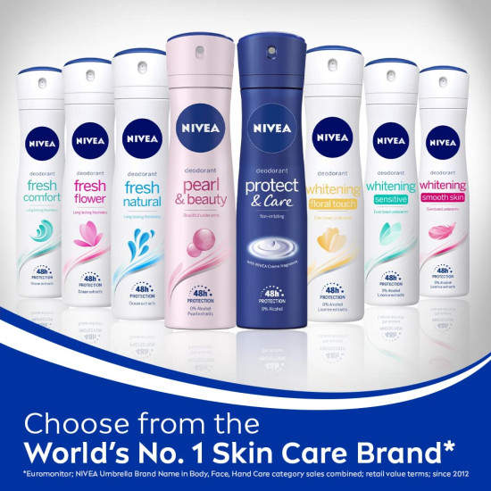 NIVEA Women Protect and Care Deodorant - Long-Lasting Odour Control