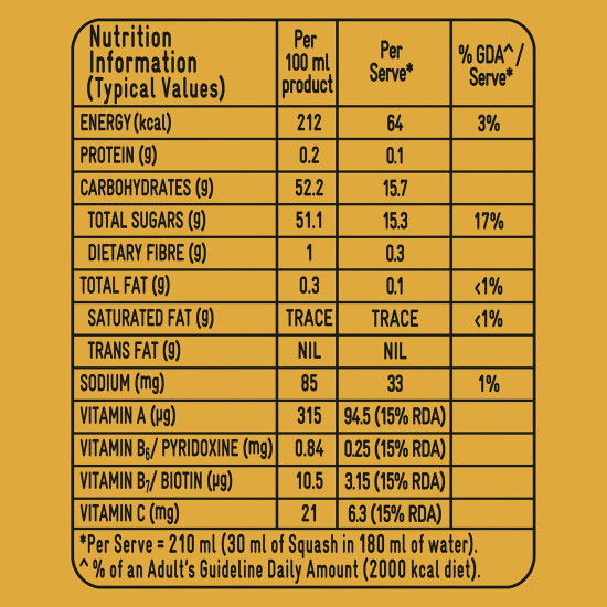 Kissan Orange Vegetarian Squash Bottle, 750Ml - Real Fruit Flavor