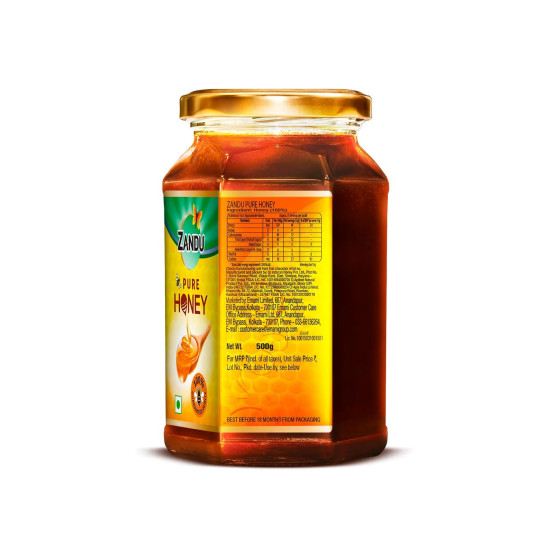 Zandu Pure Honey, 100% Purity - No Added Sugar, 500g Zandu Pure Honey, 100% Purity - No Added Sugar, 500g