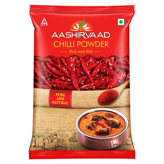 Aashirvaad Chilli Powder, 500g Pack - Authentic Indian Spice Aashirvaad Chilli Powder, 500g Pack - Authentic Indian Spice