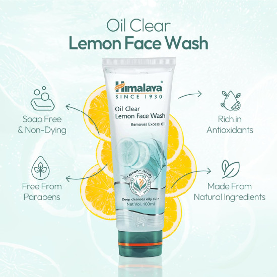 Himalaya Oil Clear Lemon Face Wash - Refreshing Oil Control for All Skin Types