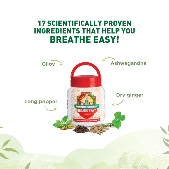 Pankajakasthuri Breathe Eazy Granules - Natural Breathing Aid
