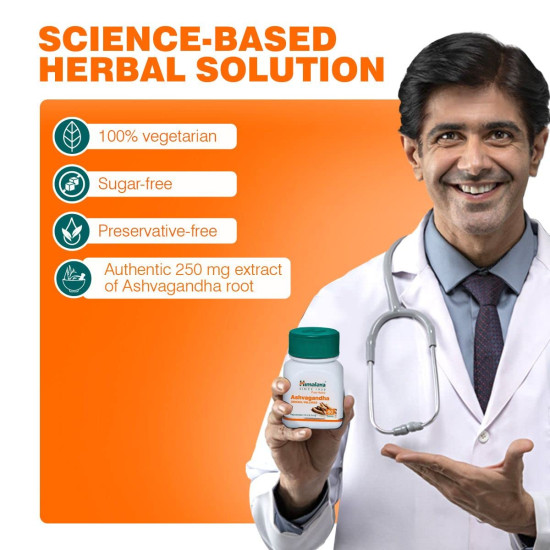 Himalaya Ashvagandha - General Wellness Tablets - Stress Relief & Rejuvenation