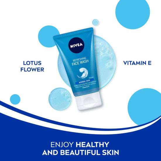 NIVEA Refreshing Facewash - Deep Cleansing & Moisturizing