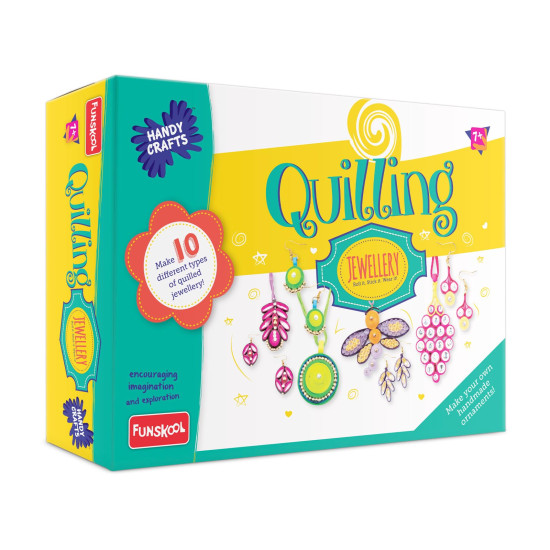 Funskool Handycrafts Quilling Jewellery Kit - Creative DIY Art and Craft for Kids