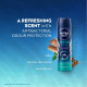 NIVEA MEN Fresh Ocean Deodorant, 150ml - Long-lasting Freshness