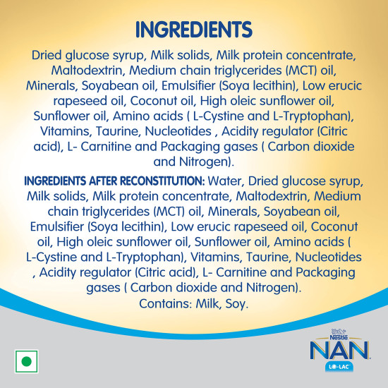 Nestle NAN LO-LAC Infant Formula Powder - Low-Lactose Nutrition for Infants