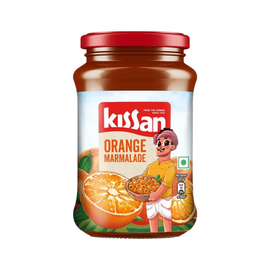Kissan Orange Marmalade Jam, 500g - Made with 100% Real Fruit