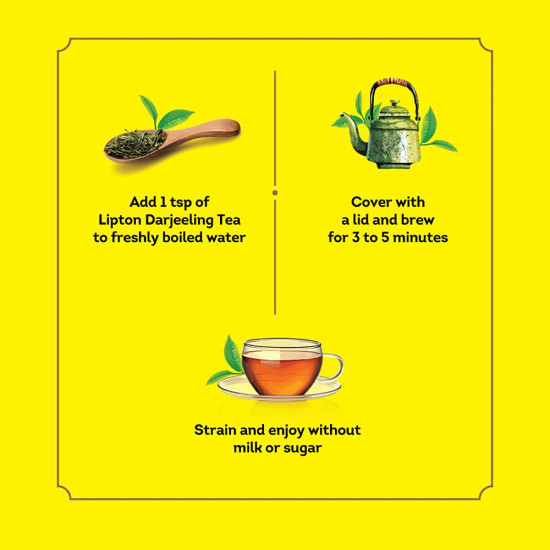 Lipton Darjeeling Long Leaf Loose Tea 250g - 100% Pure Darjeeling Black Tea