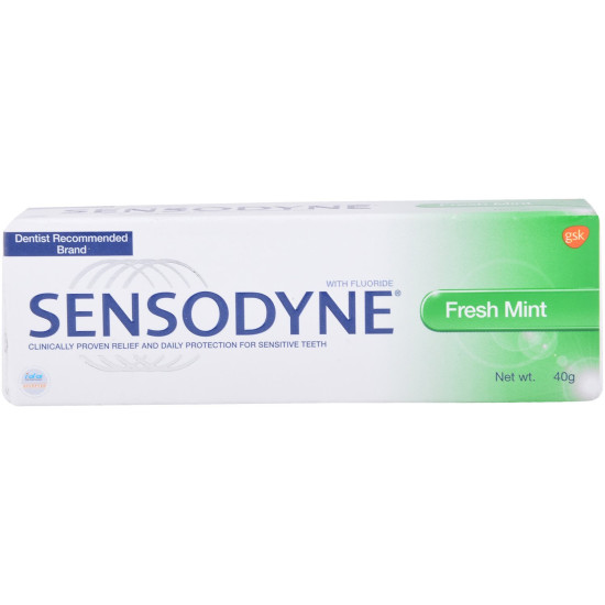 Sensodyne Toothpaste - Fresh Mint, 40g Pack for Sensitive Teeth