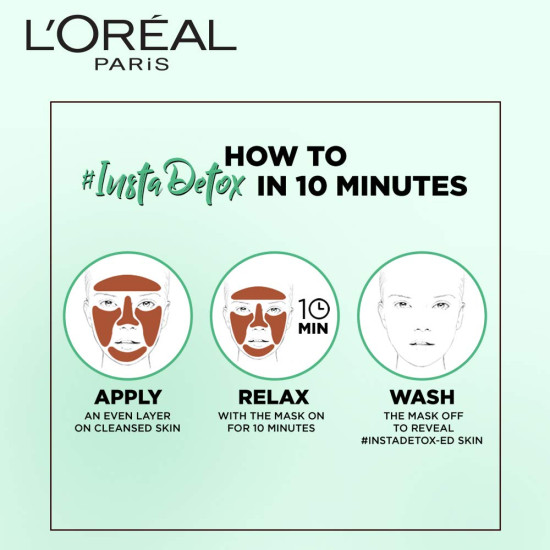 L'Oreal Paris Pure Clay Mask - Exfoliate & Refine Pores