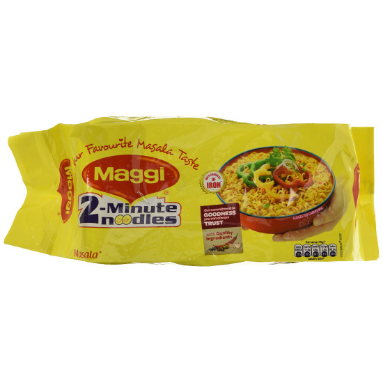 Nestle Maggi 2-Minute Instant Noodles - Authentic Masala Flavor