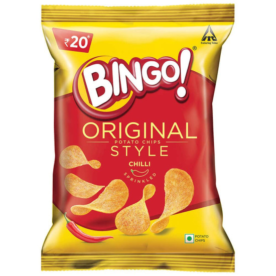 Bingo! Original Style Chilli Sprinkled - Spicy Flat Cut Potato Chips