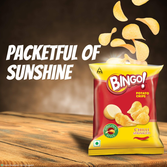 Bingo! Original Style Chilli Sprinkled - Spicy Flat Cut Potato Chips