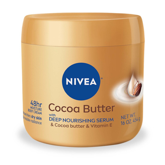 NIVEA Cocoa Butter Body Cream - Deep Nourishing Serum for Radiant Skin