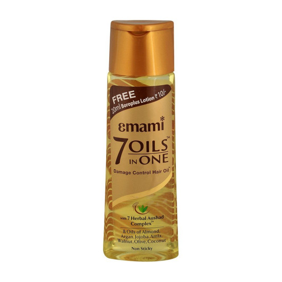 Emami Hair Oil - 7 Oils in One, 100ml Bottle - Ultimate Damage Control