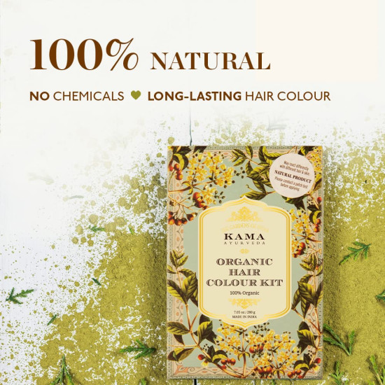 Kama Ayurveda Organic Hair Color Kit - Natural Hair Dye Solution