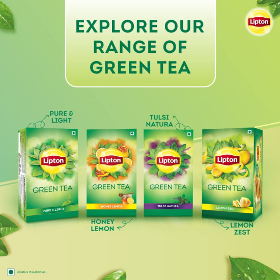 Lipton Honey Lemon Green Tea Bags - Zero Calories & Natural Flavour Lipton Honey Lemon Green Tea Bags - Zero Calories & Natural Flavour