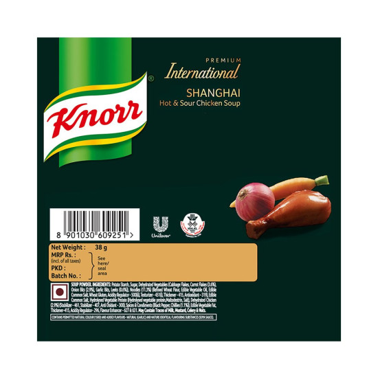 Knorr Shanghai Hot & Sour Chicken Soup - Authentic Taste in 38g Knorr Shanghai Hot & Sour Chicken Soup - Authentic Taste in 38g