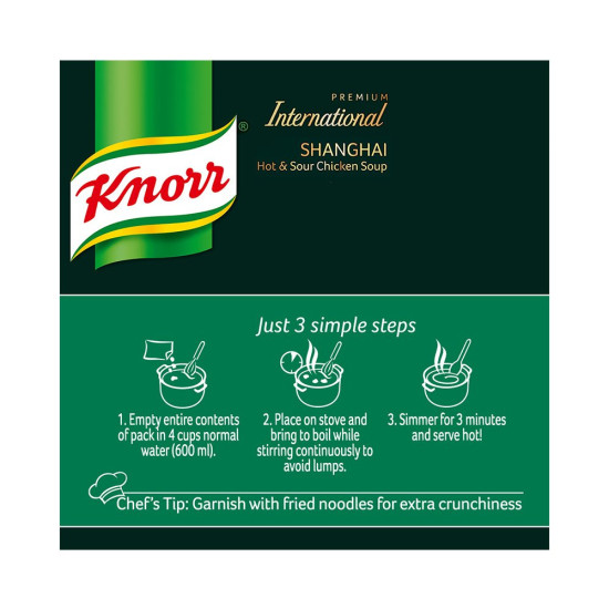 Knorr Shanghai Hot & Sour Chicken Soup - Authentic Taste in 38g Knorr Shanghai Hot & Sour Chicken Soup - Authentic Taste in 38g