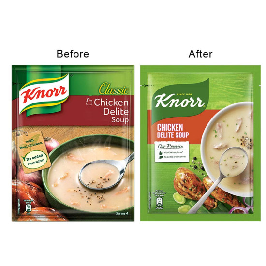 Knorr Classic Chicken Delite Soup, 42g - Real Chicken & Vegetables
